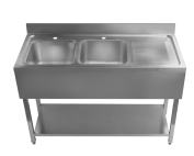 Stainless Steel commercial double bowl sink - Commercial catering sinks