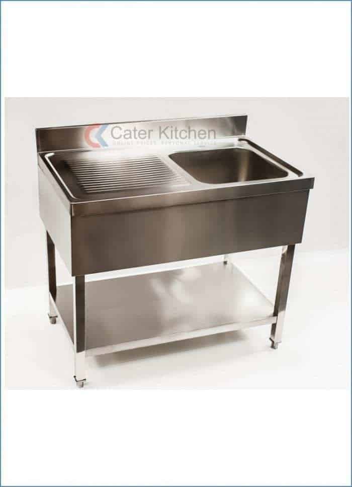 Stainless steel commercial sink