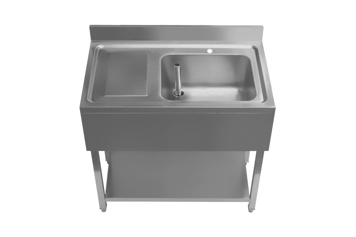 Stainless steel industrial, commercial catering sinks