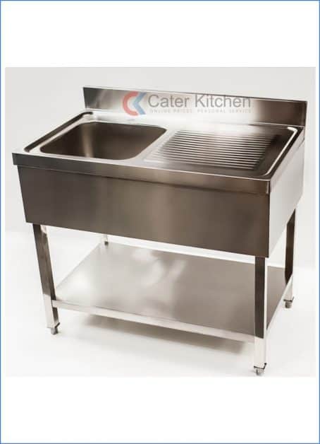 Commercial Sink with Drainer