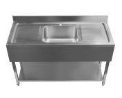 Double drainer commercial sink - Commercial catering sinks