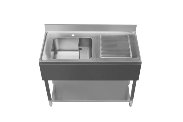 single bowl commercial sink with right hand drainer - commercial catering sinks 1200