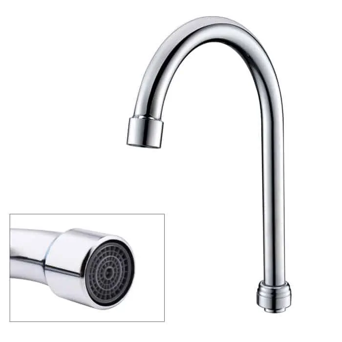 Commercial Gooseneck Mixer tap -Cater Kitchen stainless steel taps – reliable, corrosion-resistant, and crafted for heavy-duty use in commercial kitchens, providing durability and ease for busy catering environments.