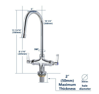 Commercial Mixer Tap Heavy Duty Gooseneck 33 Commercial Mixer Tap Gooseneck For Catering Sink