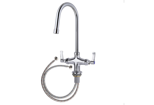 commercial mixer tap heavy duty gooseneck for commercial catering sinks