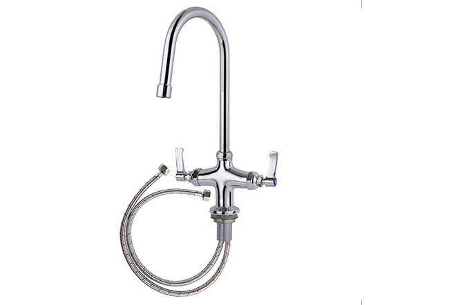 commercial mixer tap heavy duty gooseneck for commercial catering sinks