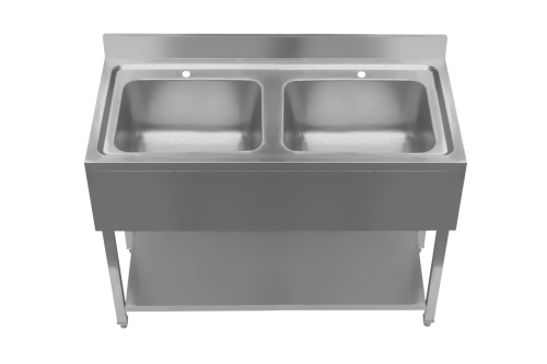 1200mm double commercial sink