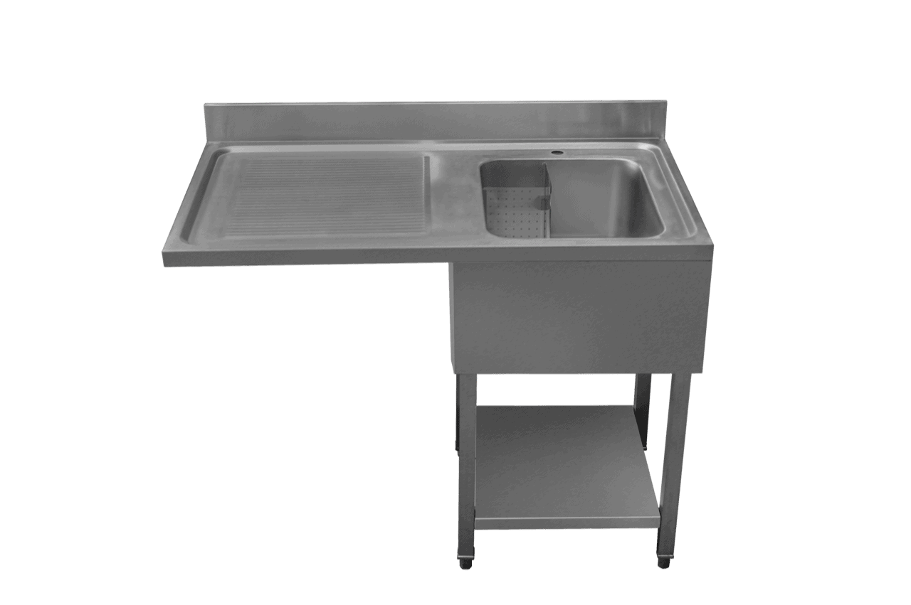 Dishwasher Sink Left Hand Drainer 1200mm Cater Kitchen