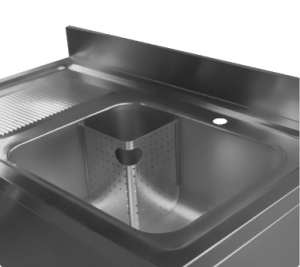 angle view of a Cater Kitchen sink - commercial catering sinks