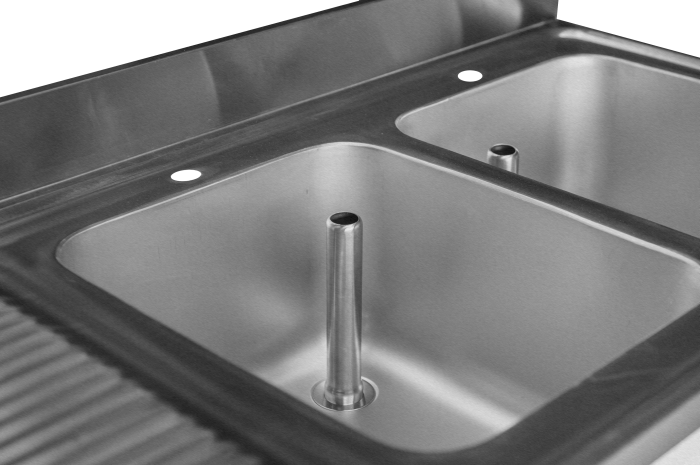 Double Sink For Dishwashers - commercial catering sinks