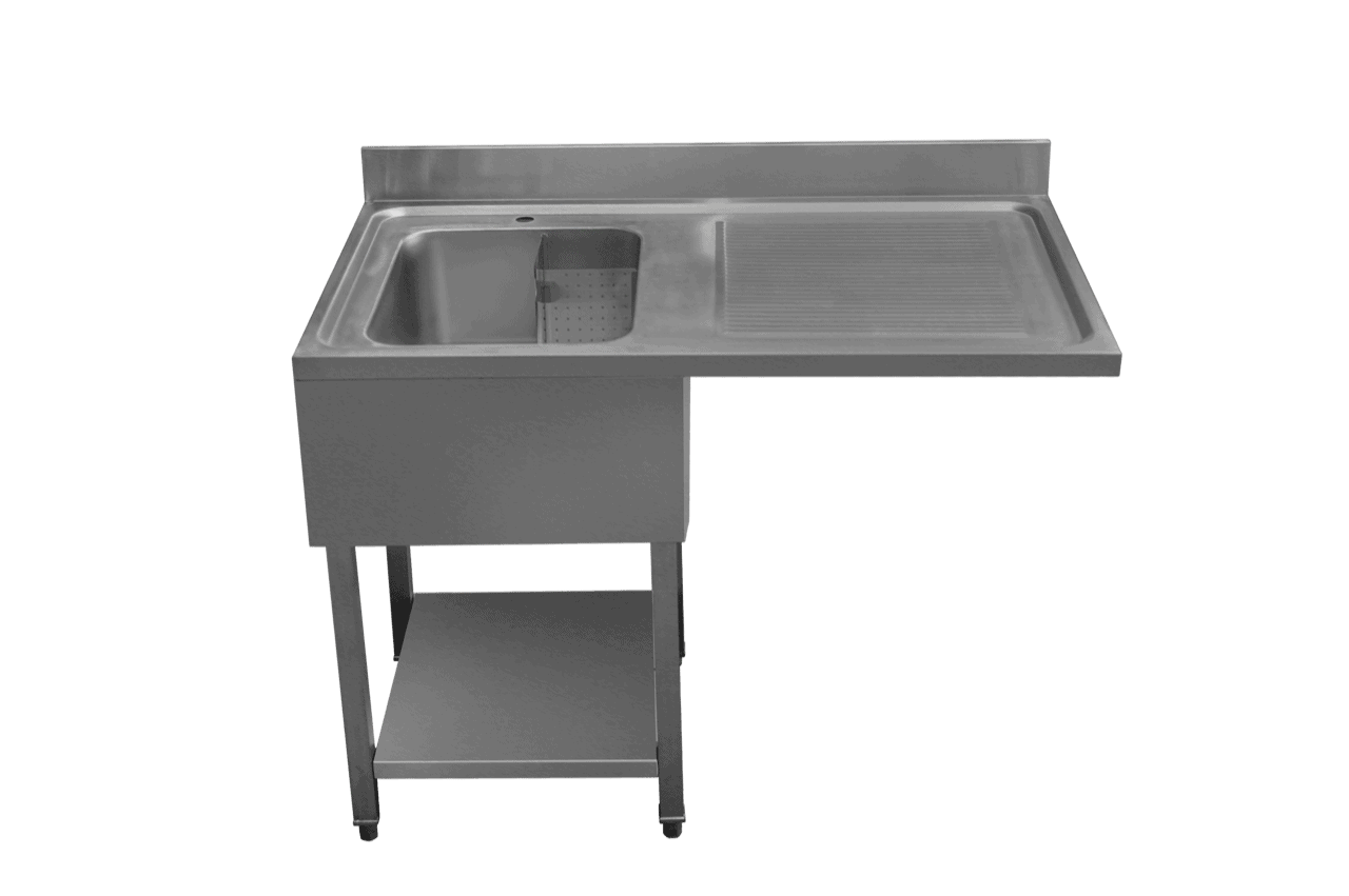 1200 dishwasher sink right hand drainer - commercial catering sinks