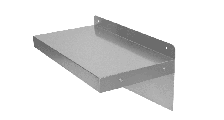 Stainless steel wall shelf
