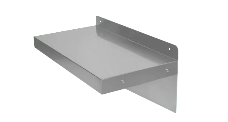 Stainless steel wall shelf