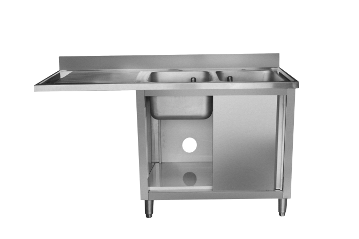 Stainless Steel Kitchen Double Sink Unit For Dishwasher - commercial catering sinks