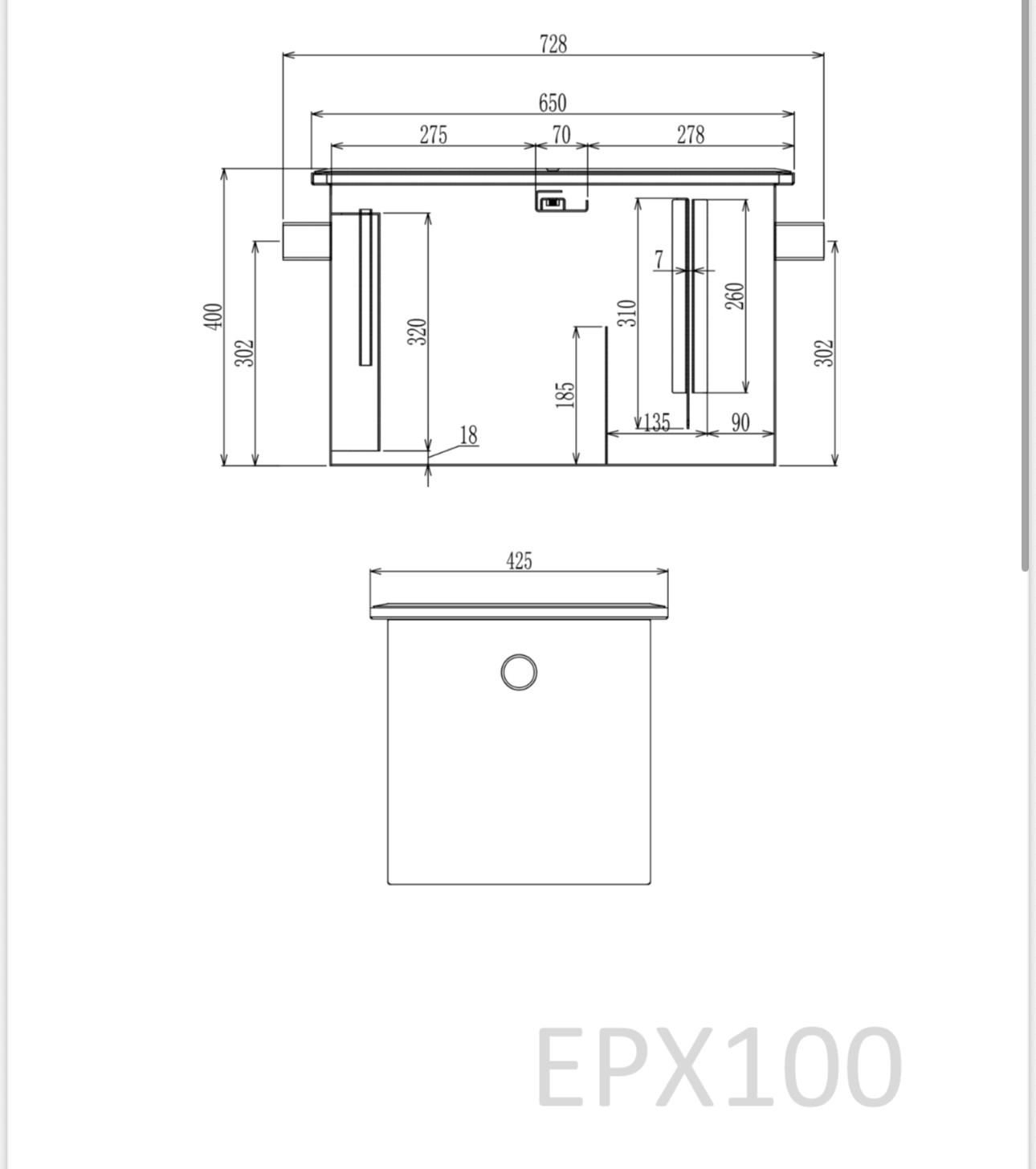 EPX100 - Large Outdoor Grease Trap 100ltr - Image 10