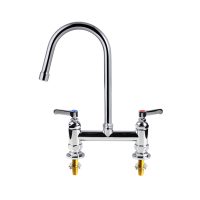 dual feed twin pedestal commercial tap - Cater Kitchen Twin pedestal commercial mixer tap