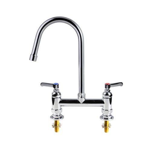 Twin pedestal commercial mixer tap