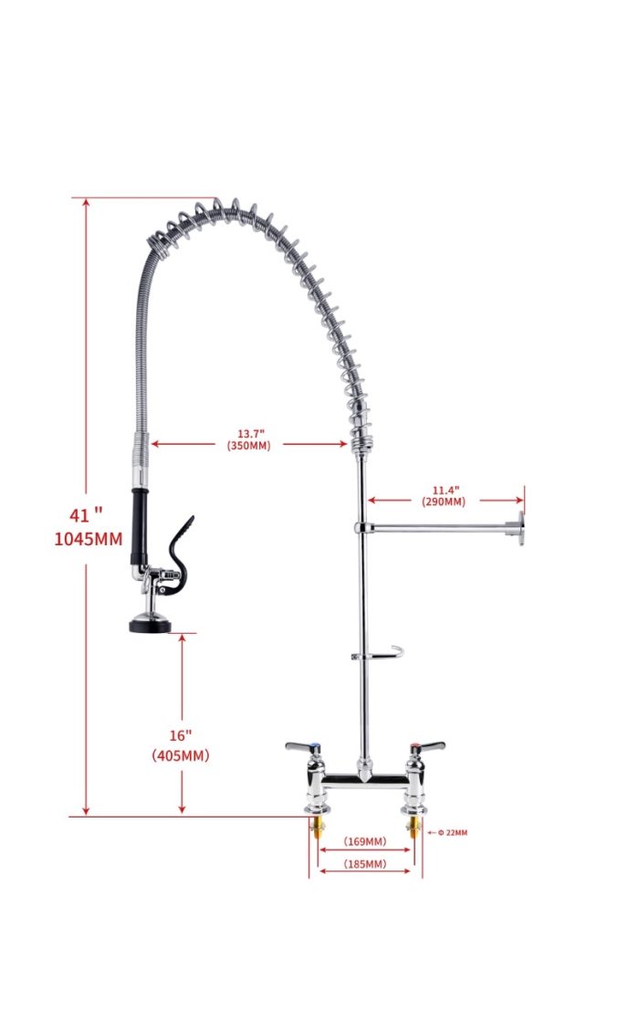 Pre Rinse Spray Tap Dual Feed