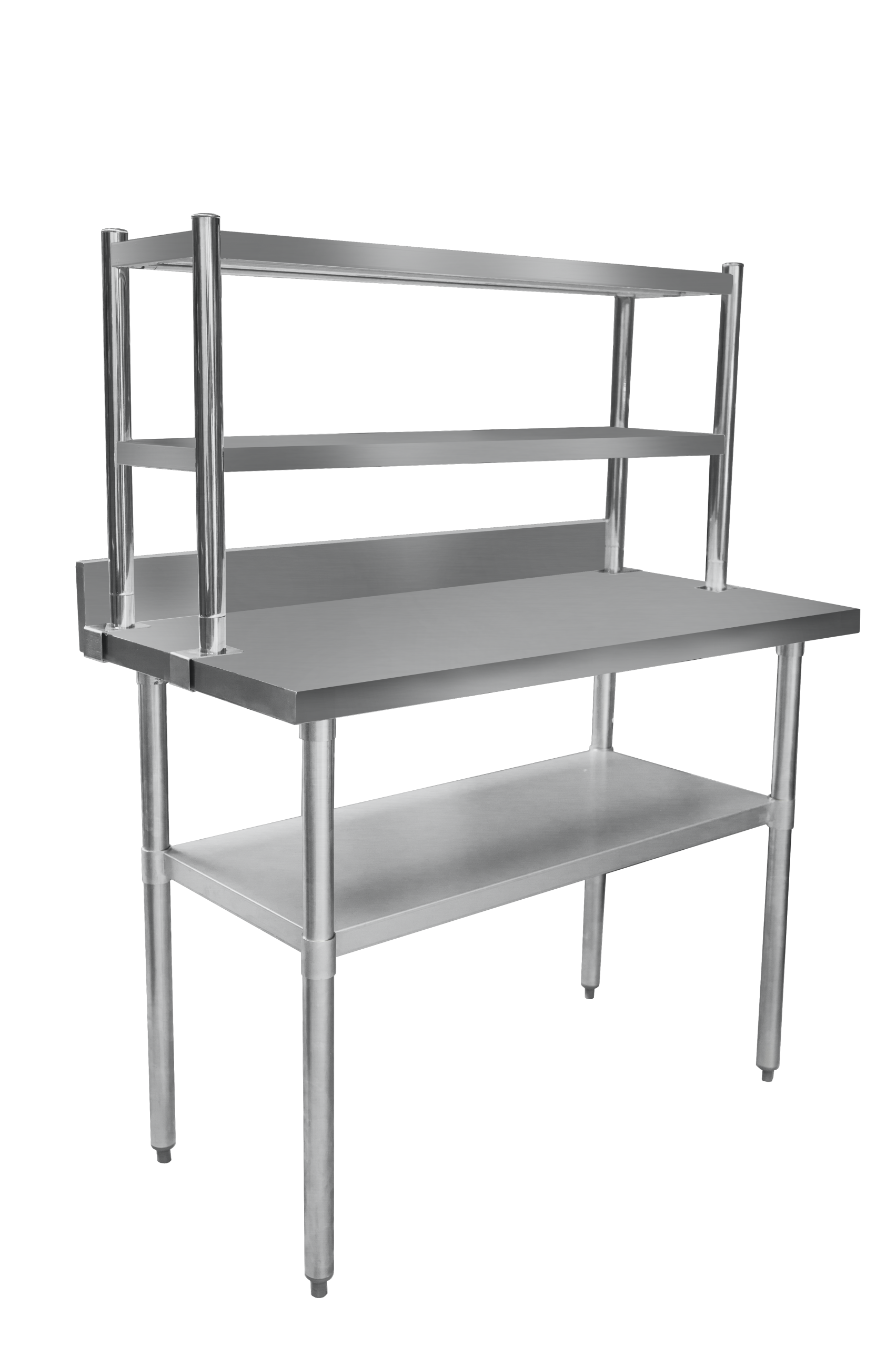 1500mm Wall Table with Double Over Shelves - Image 9