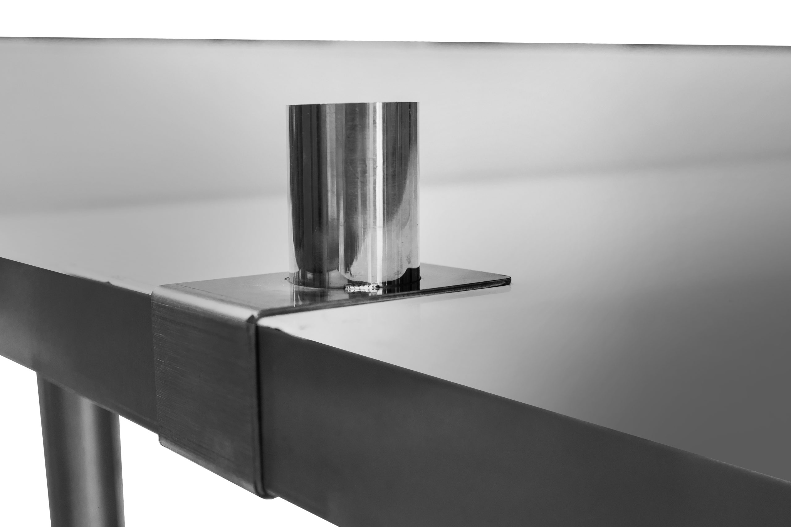 1500mm Wall Table with Double Over Shelves - Image 6