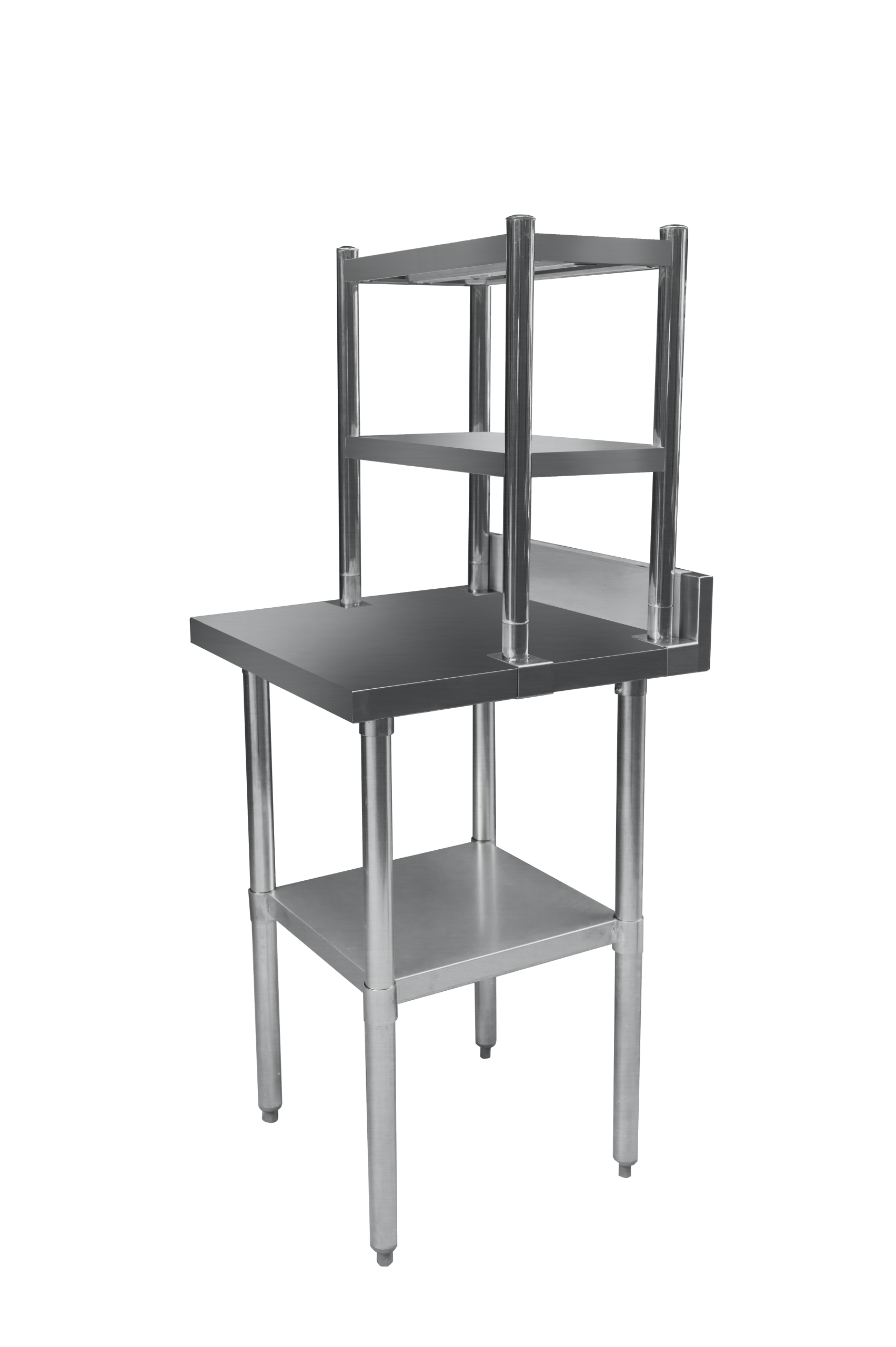 600mm Wall Table with Double Over Shelves - Image 2